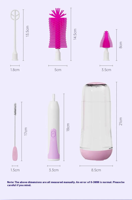 Electric Baby Bottle Brush & UV Sterilizer Set