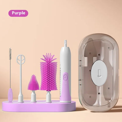 Electric Baby Bottle Brush & UV Sterilizer Set